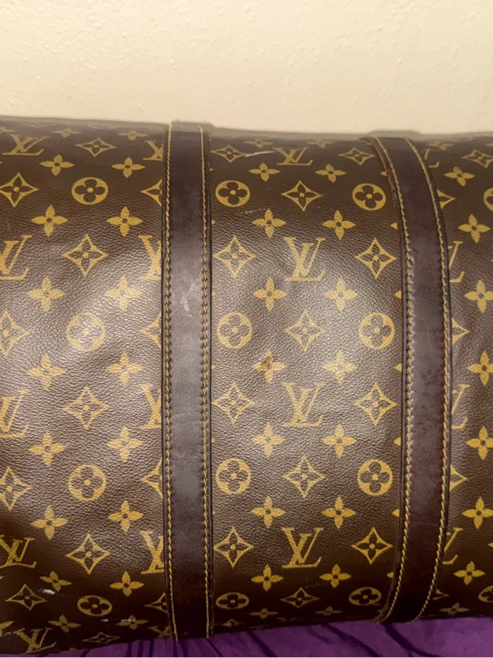 Louis Vuitton Brown Monogram Keepall Duffel Bag